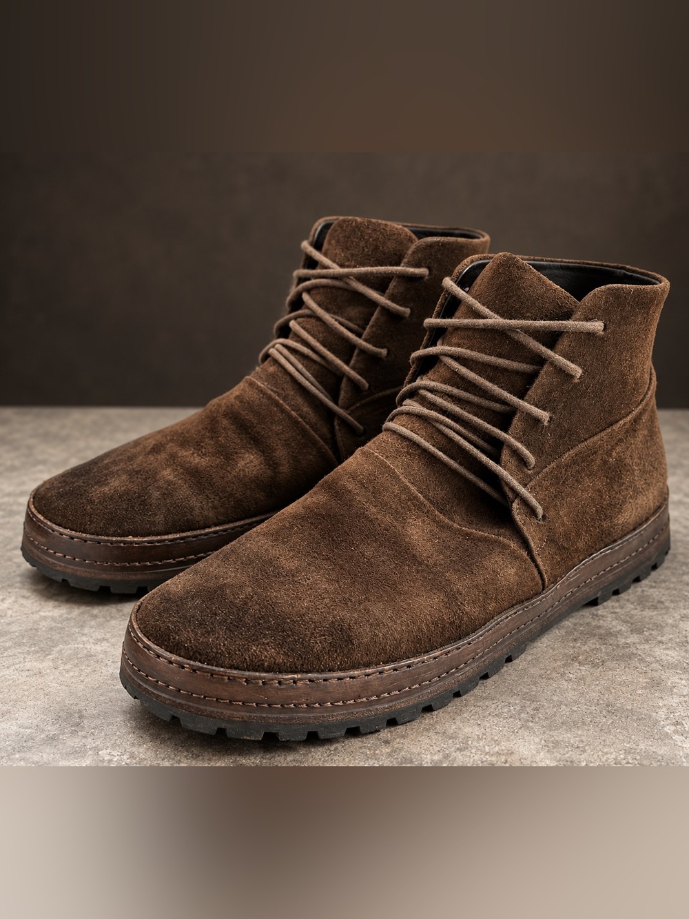 Marsèll Brown Suede Chukka Boots Avant Garde Italian EU 42